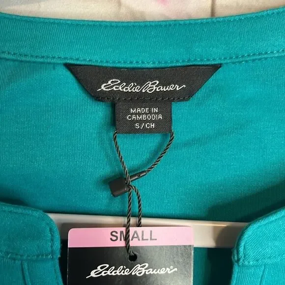 Eddie Bauer short sleeve V-neck tee. Size small brand new with tags. - Picture 7 of 12